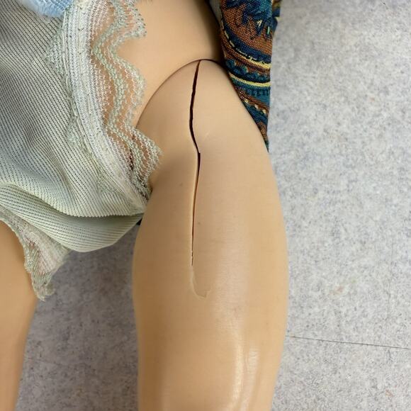 Vintage 1950's Ideal Toni Doll 14" Made in USA P-90 Brunette Nylon Hair Jointed - Picture 10 of 13